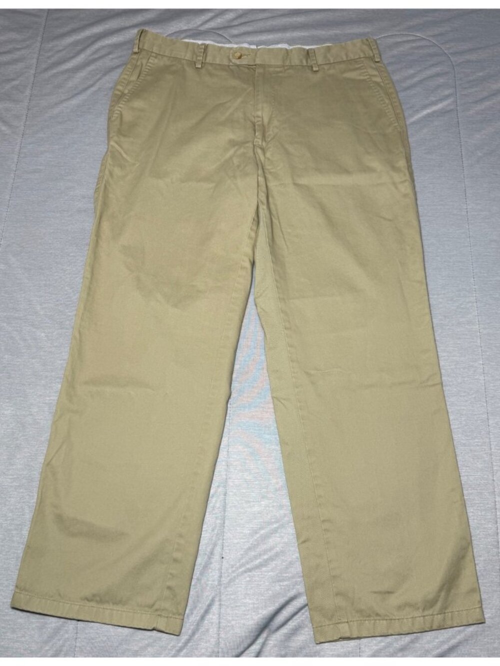 Peter Millar Mens size 34 Khaki Pima Cotton Flat Front Chino Pants MC0B84 Beige